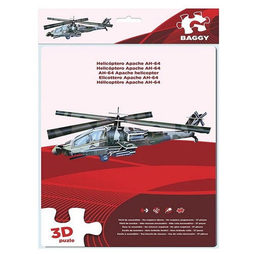 Puzzle 3d Elicottero Apache Ah-64 Ba-ast0518 Puzzle 3d Elicottero Apache Ah-64 Ba-ast0518